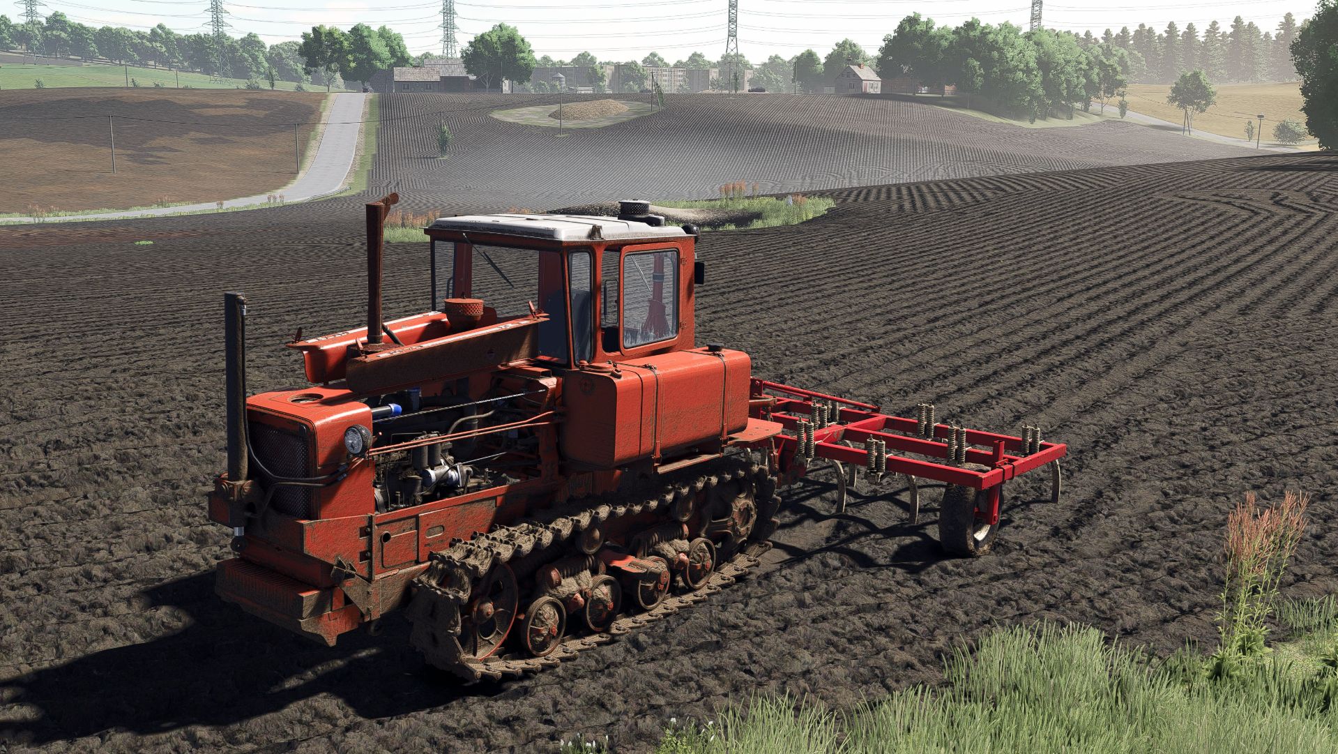 FS25 Kolonia. Возделывание полей ДТ-75