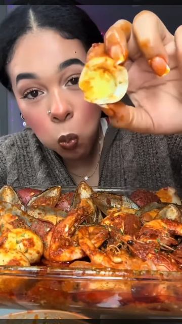 Мукбанг#морепродукты 🦪
