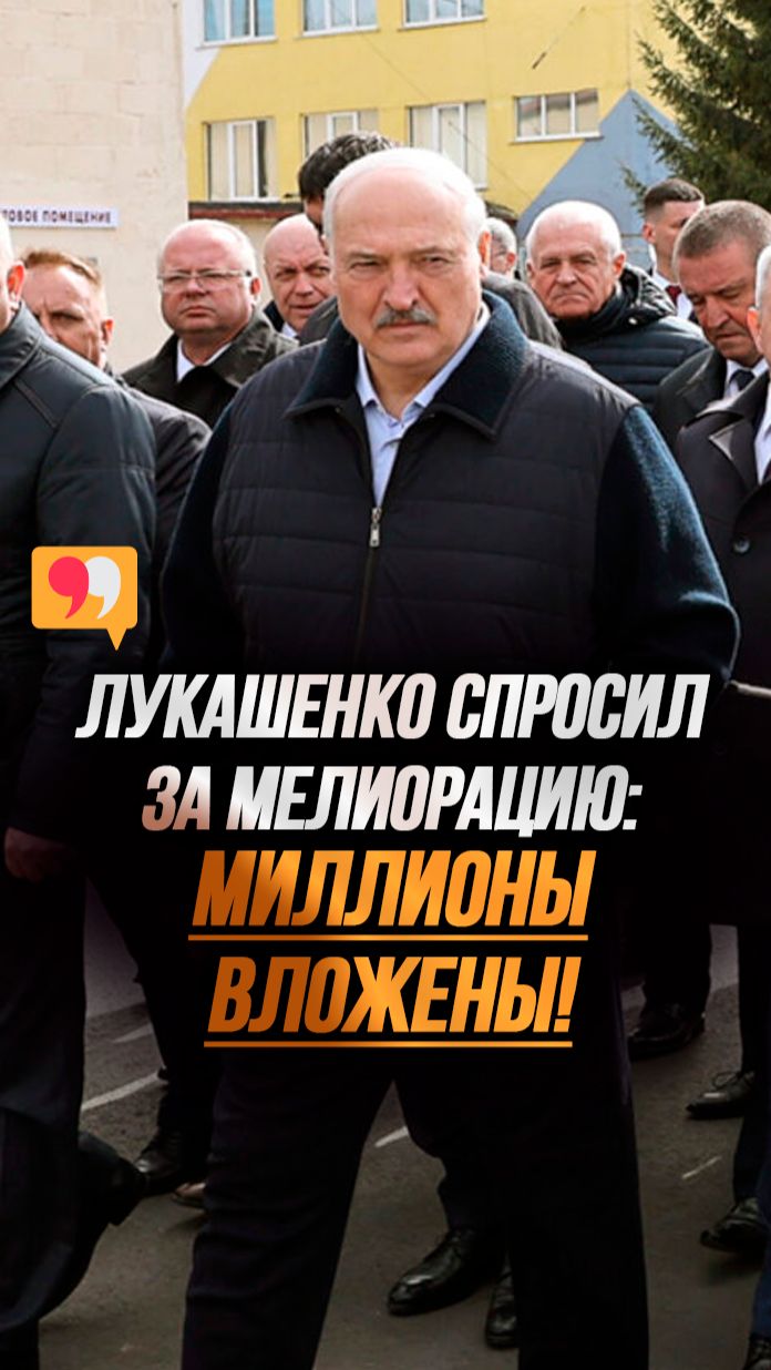 Лукашенко: Зарыли там приличные деньги! // Кто ответит за мелиорацию? #shorts