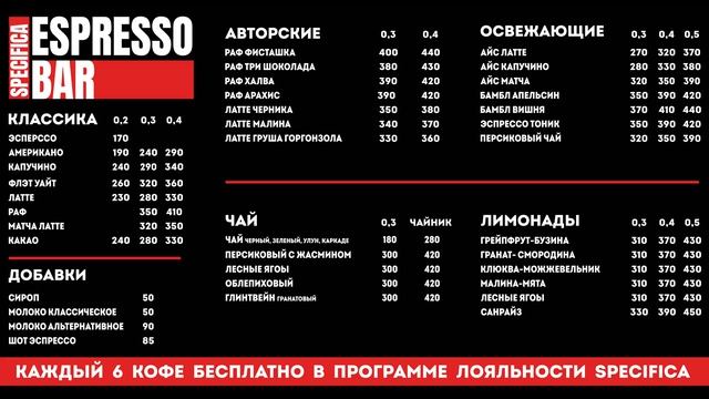 МенюSpecifica2026