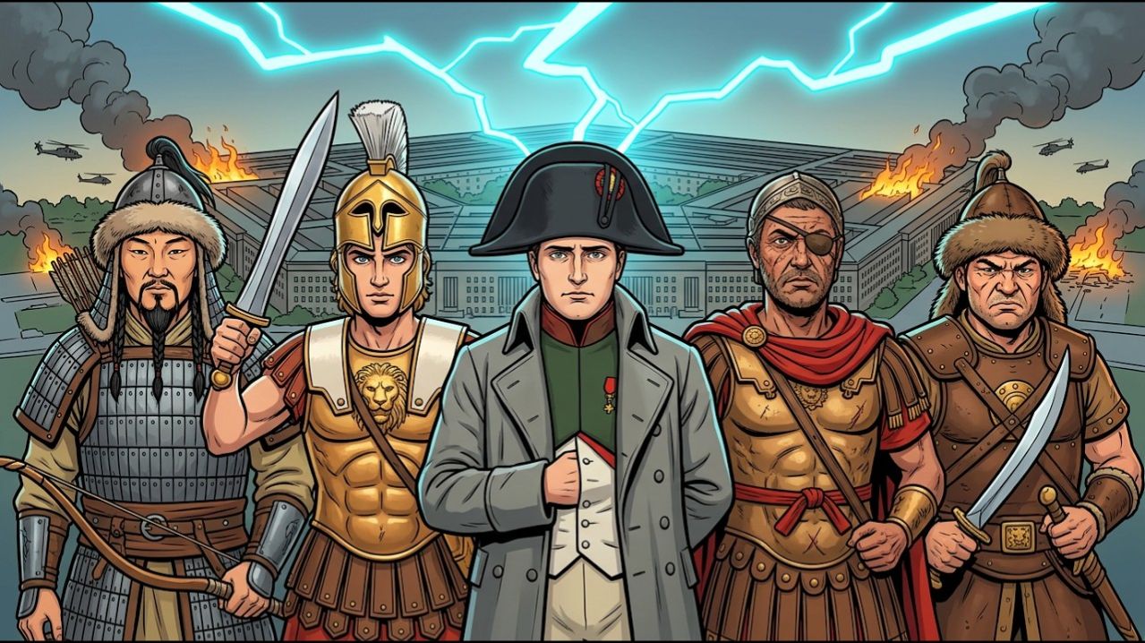 5 ВЕЛИЧАЙШИХ ПОЛКОВОДЦЕВ ШТУРМУЮТ ПЕНТАГОН