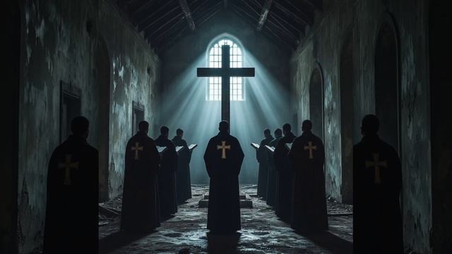 Служба в полуразрушенном храме🕯️