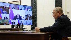 Президент России Владимир Путин по видеосвязи провёл совещание с членами Правительства [ 2026 ]