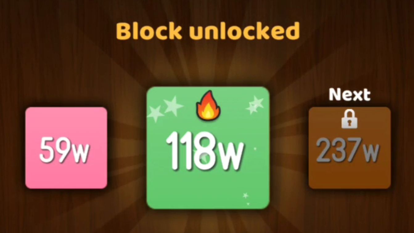 NumBlocks (29w → 59w → 118w)