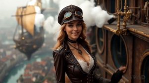 NY клип.  Steampunk Часы Шестерёнки Паровозы