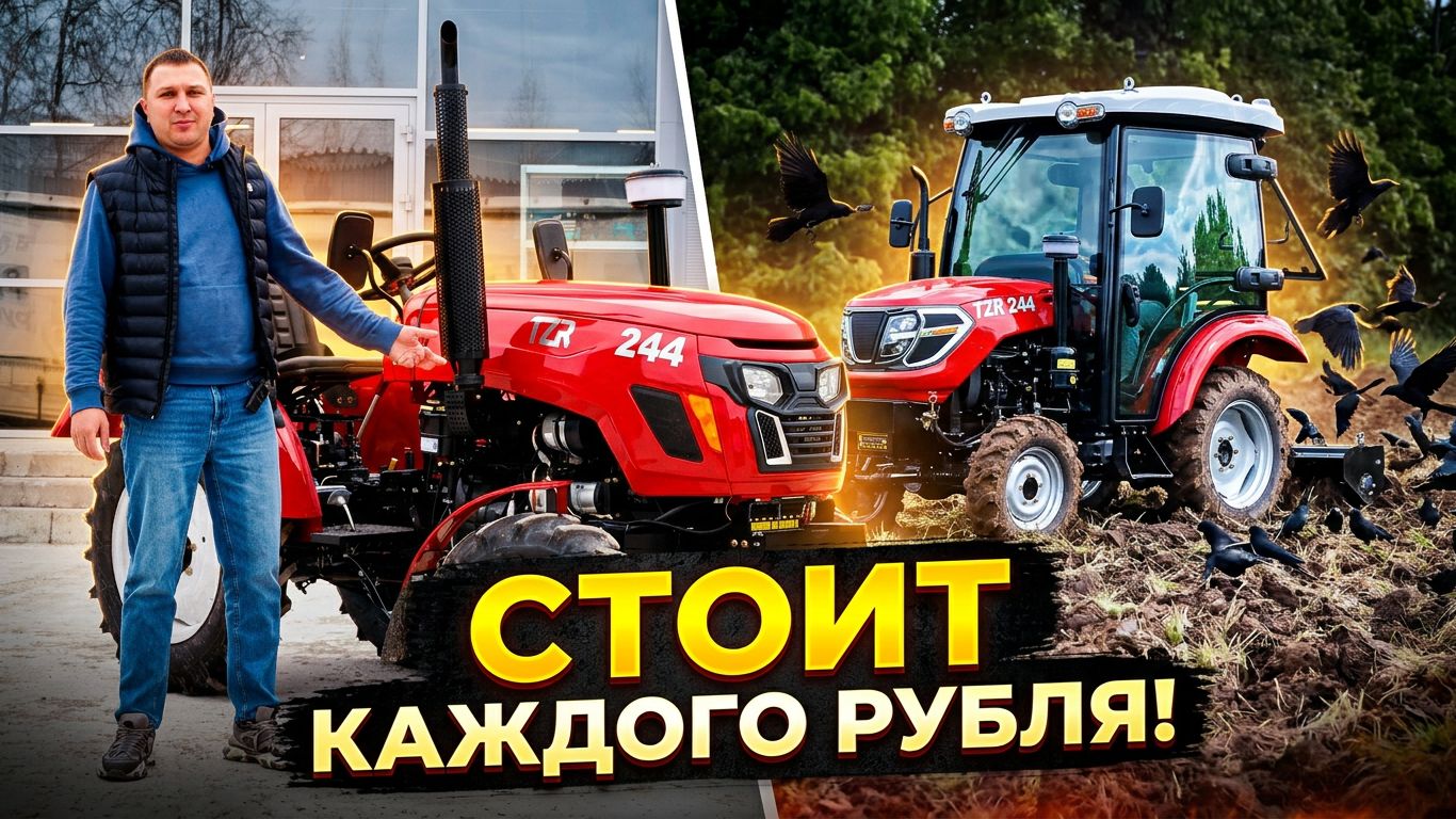 САМЫЙ ДОСТУПНЫЙ КАРДАННИК! TZR T-244:  3 цилиндра 4х4 и блокировка!