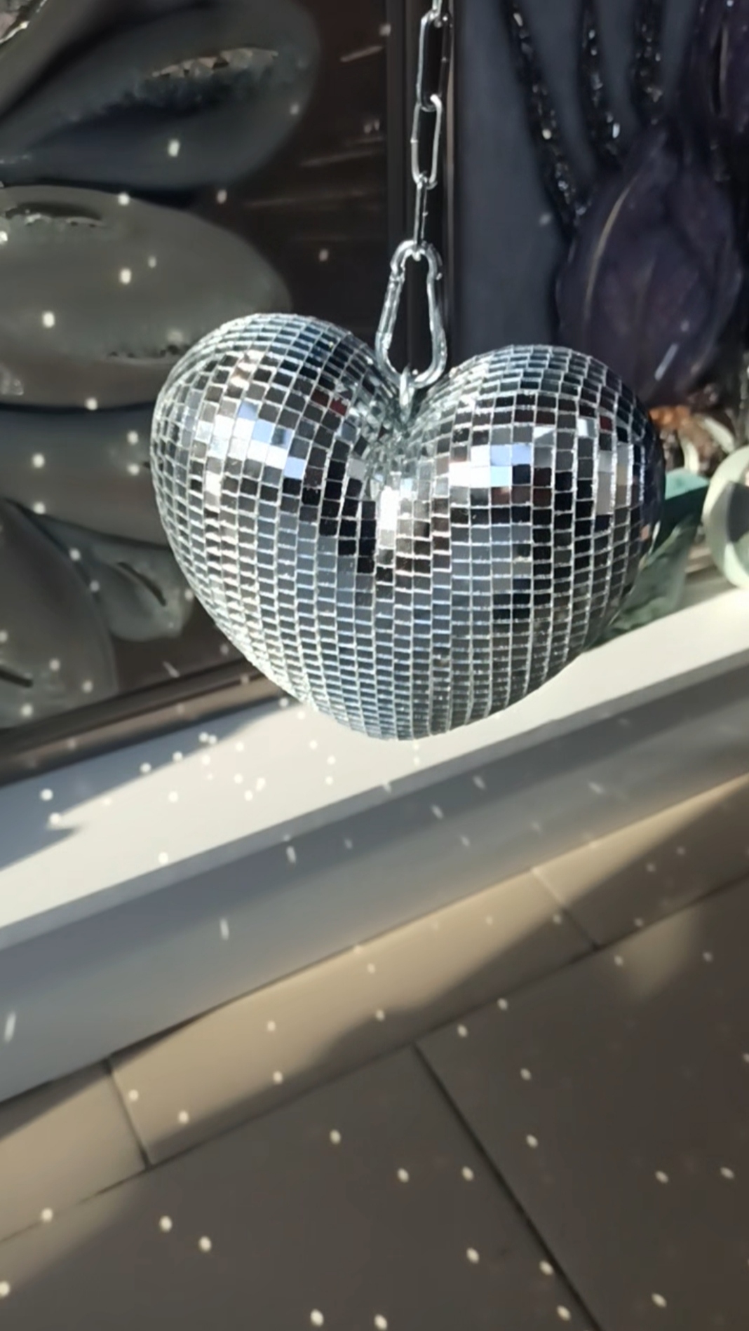 Диско сердце, диско шар, зеркальная мозаика. IrisArtPremium