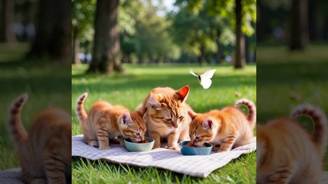 Котята 🐱 Пикник в парке