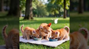 Котята 🐱 Пикник в парке
