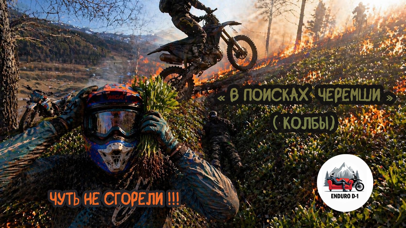 ПОЕХАЛИ ЗА ЧЕРЕМШОЙ  ЧУТЬ НЕ СГОРЕЛИ!! ЭНДУРО ХАОС! АЛТАЙ!