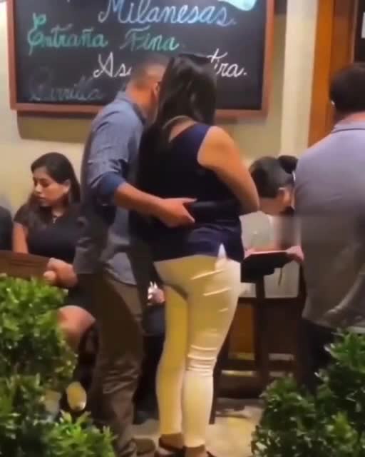 Приобнял за талию