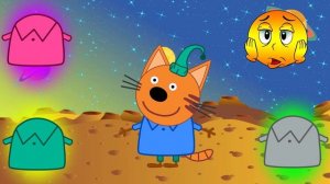 Детские мультики. Три кота. Коржик и Компот испачкались краской.