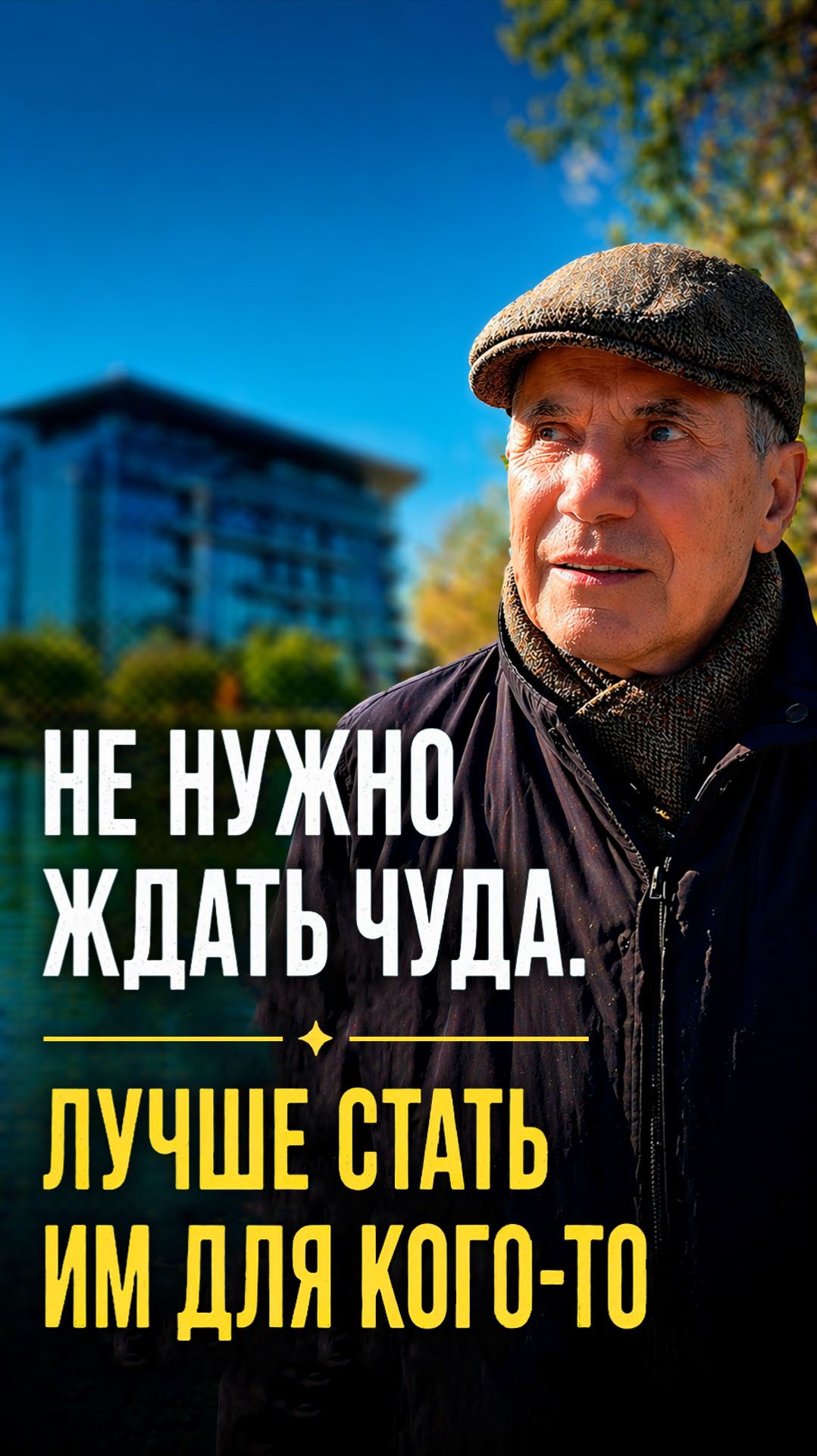 Не нужно ждать чуда. Лучше стать им для кого-то