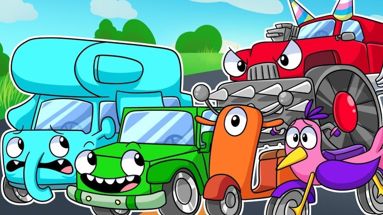 САД БАН БАНА, НО ВСЕ ТЕПЕРЬ МАШИНЫ!   Garten of Ban Ban 4 - Анимации на русском