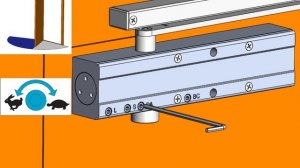 Монтаж доводчика DL345S