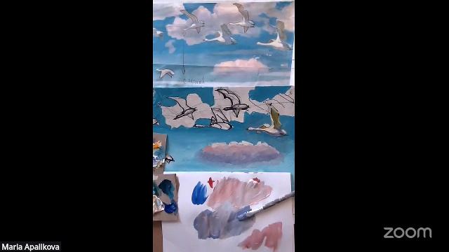 Рисование с Марией Апаликовой  24.4 16:15
