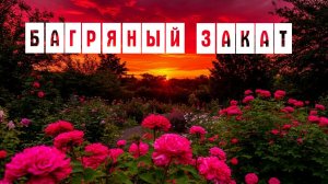 Багряный закат в апреле