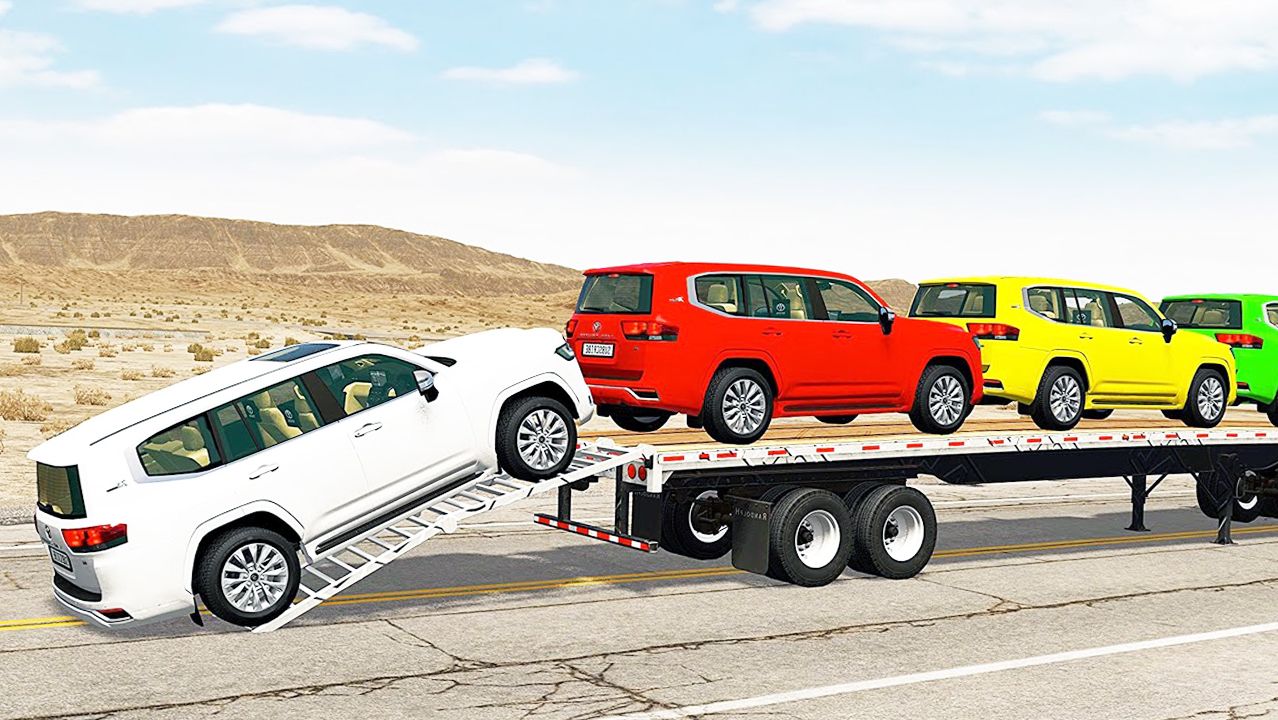 Мультики про машинки. Яркие гелики проходят испытания на прочность. Смотреть онлайн для детей.