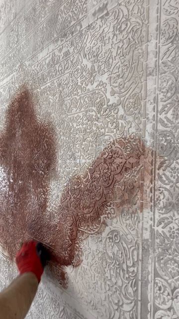 Декор стен трафаретами. Акцентные стены Москва