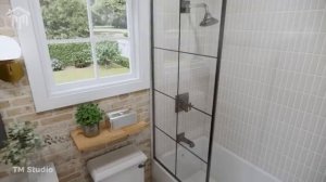 Идеальный загородный домик с 2 спальнями, теплый, простой и функциональный