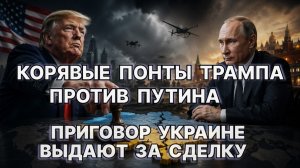 Корявые понты Трампа против благородства Путина; как приговор Украине выдают за сделку
