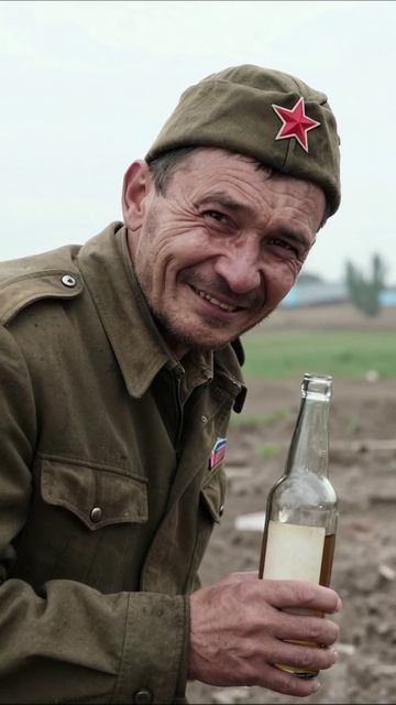 Смех и воспоминания: советский солдат с бутылкой #советский #история #юмор
