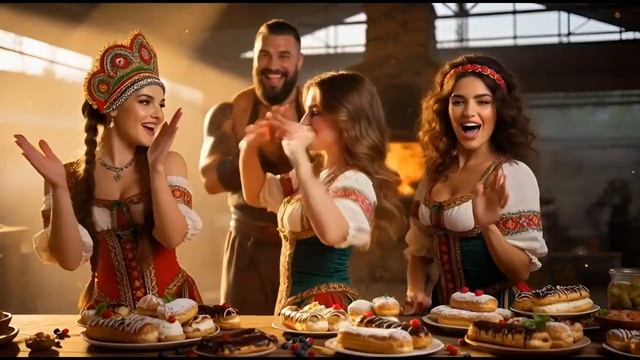 Чак-чак Кавардак 🍯 Весёлая песня про татарский десерт _ Фолк-хит про восточный рецепт _