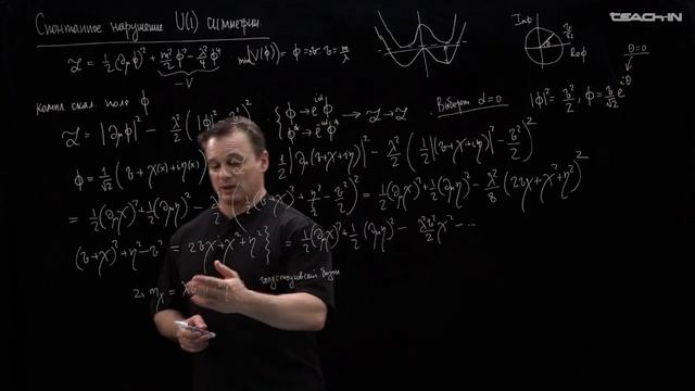 Лекция 2.11 Спонтанное нарушение симметрии и  природа массы | Стандартная модель | Наумов Д.В.