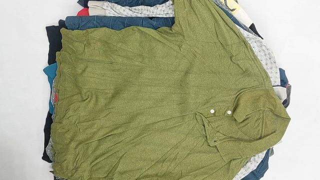 42645 Футболки поло муж дл. рукав (Тонковки), 3пак, 32C, секонд (extra/1 кат) оптом