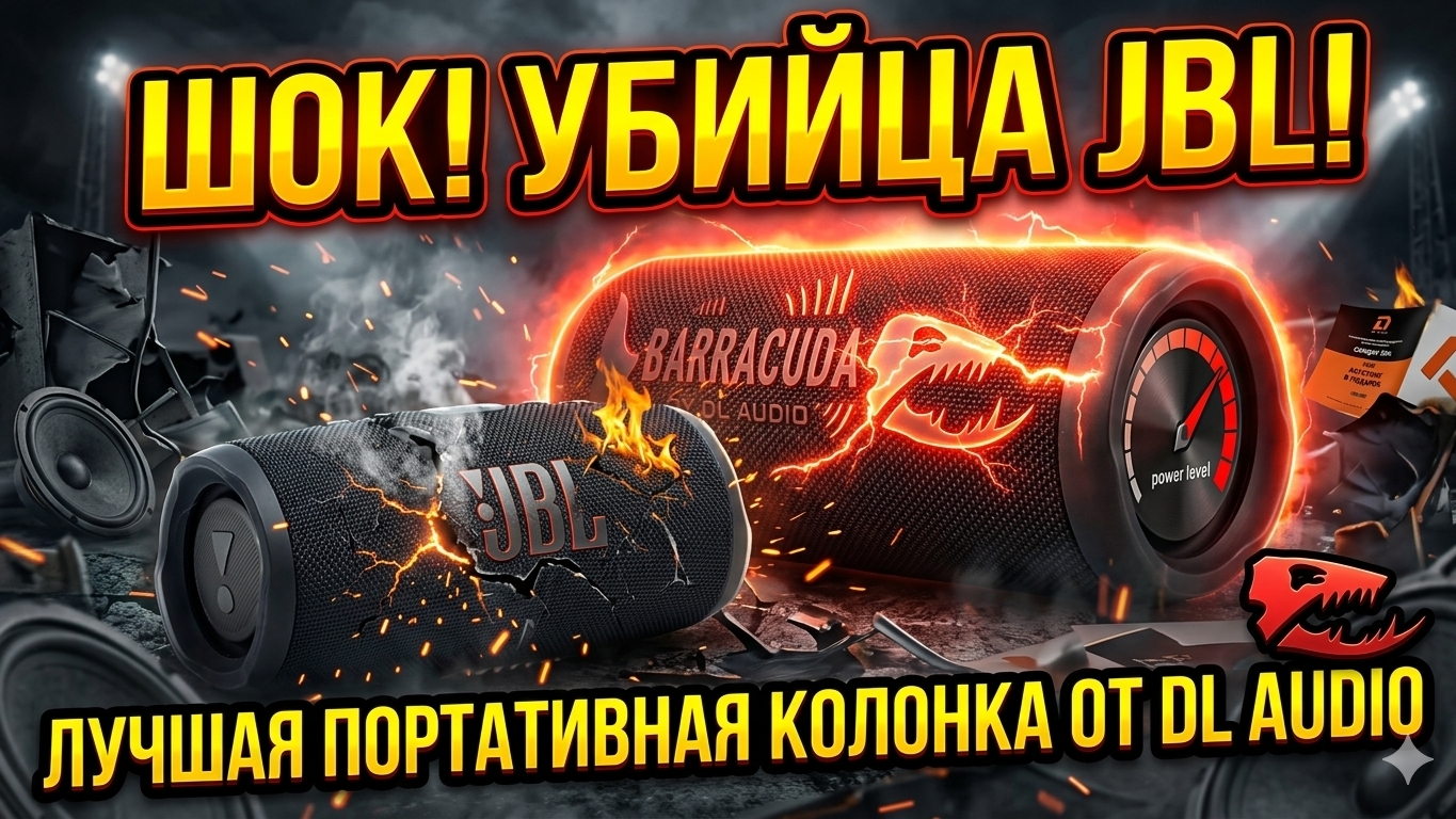 убийца jbl , портотивная колонка от Dl audio barracuda portable speaker