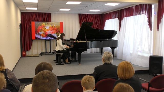 Фортепианный ансамбль Липинская Анастасия и Мальгинов Андрей 6 кл А.Хачатурян Пляска пиратов