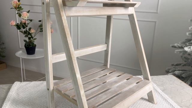 Складная подставка для цветов, этажерка ПЬЕГА, дерево, бежевая, 66х41 см, CC5046070