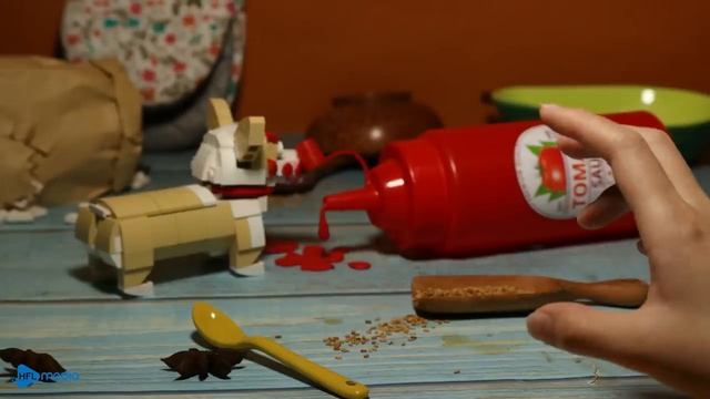 Не пушистые йогуртные блины: рецепт завтрака LEGO - Stop Motion Cooking ASMR