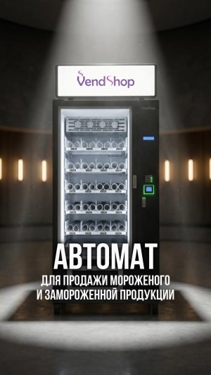 Вендинговый автомат SM FROST для продажи мороженого, полуфабрикатов, готовых обедов, мяса, рыбы