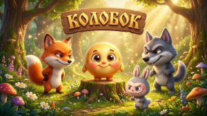 КОЛОБОК| СКАЗКА | Мультфильм для детей 🟡🐰🦊🐺