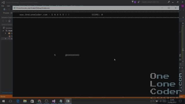 Snake - Programming from Scratch ( Quick and Simple C++)