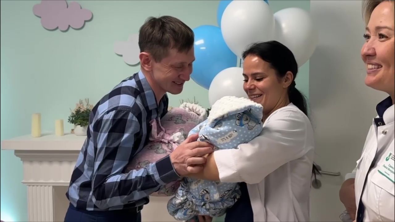 Новая многодетная семья: уфимка родила тройню в РКПЦ