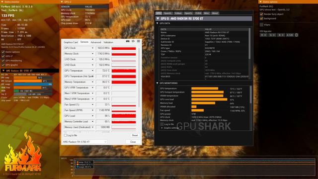 FURMARK RX 5700xt