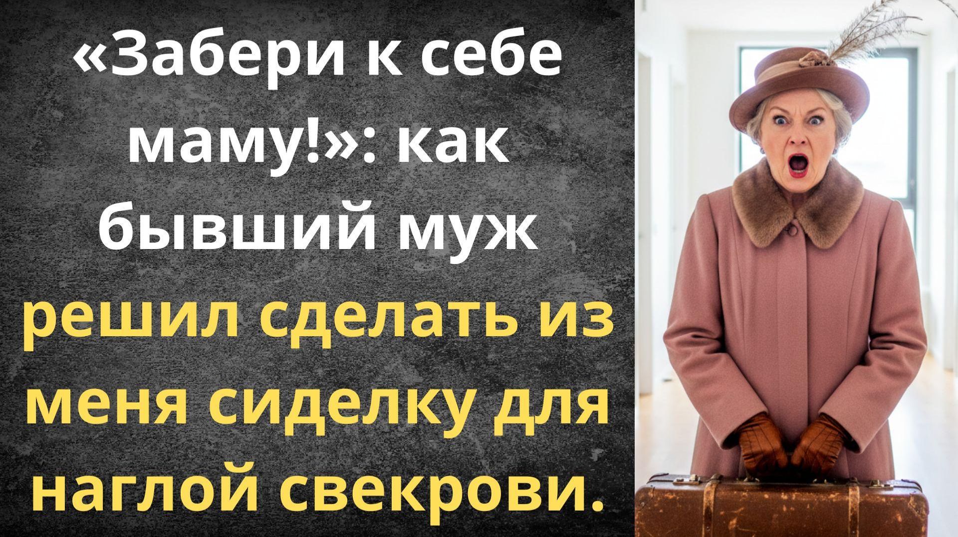 Наглая свекровь пришла с чемоданами  Истории из жизни