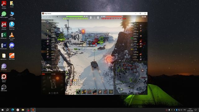 играем один бой на ебр 105 с оконным экраном