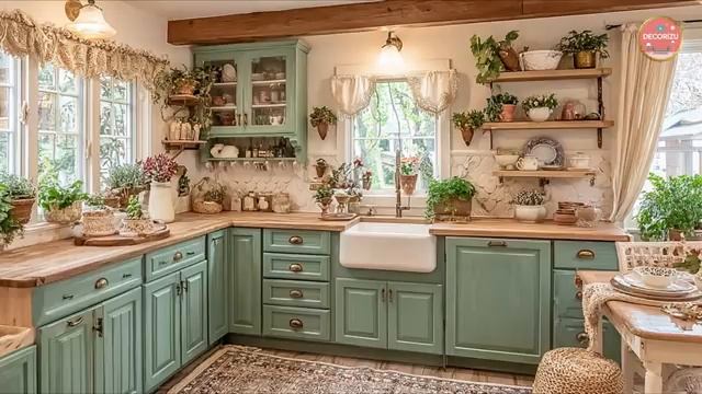 Тур по мечтательному голубому коттеджу 2026 года в уютном винтажном стиле в стиле шебби-шик,