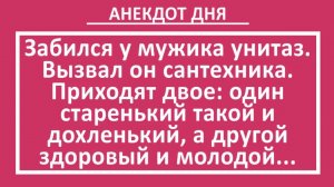 Мужик вызвал сантехников. Приходят двое... | Анекдоты смешные | Юмор