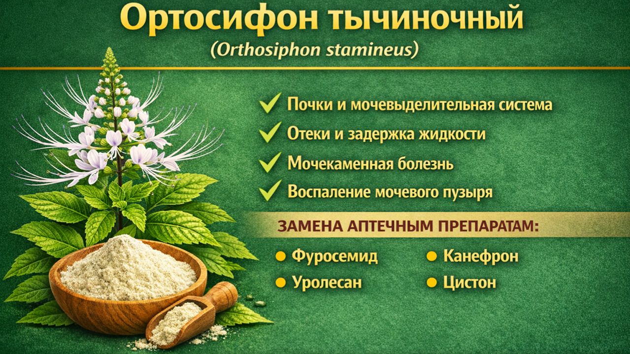 Ортосифон тычиночный (Orthosiphon Stamineus). Порошок