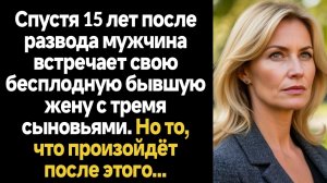 ИСТОРИИ ИЗ ЖИЗНИ/Спустя 15 лет мужчина встречает свою бесплодную бывшую жену с тремя детьми