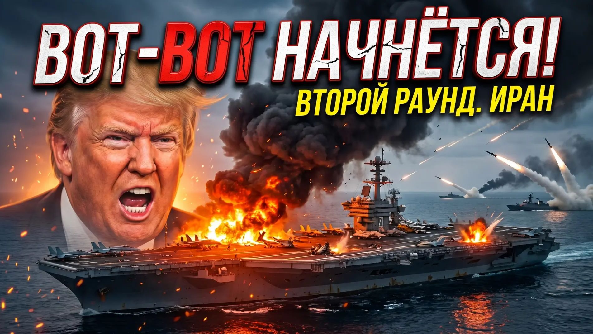 Начинается! Второй раунд войны в Иране! Третий авианосец США уже близко.