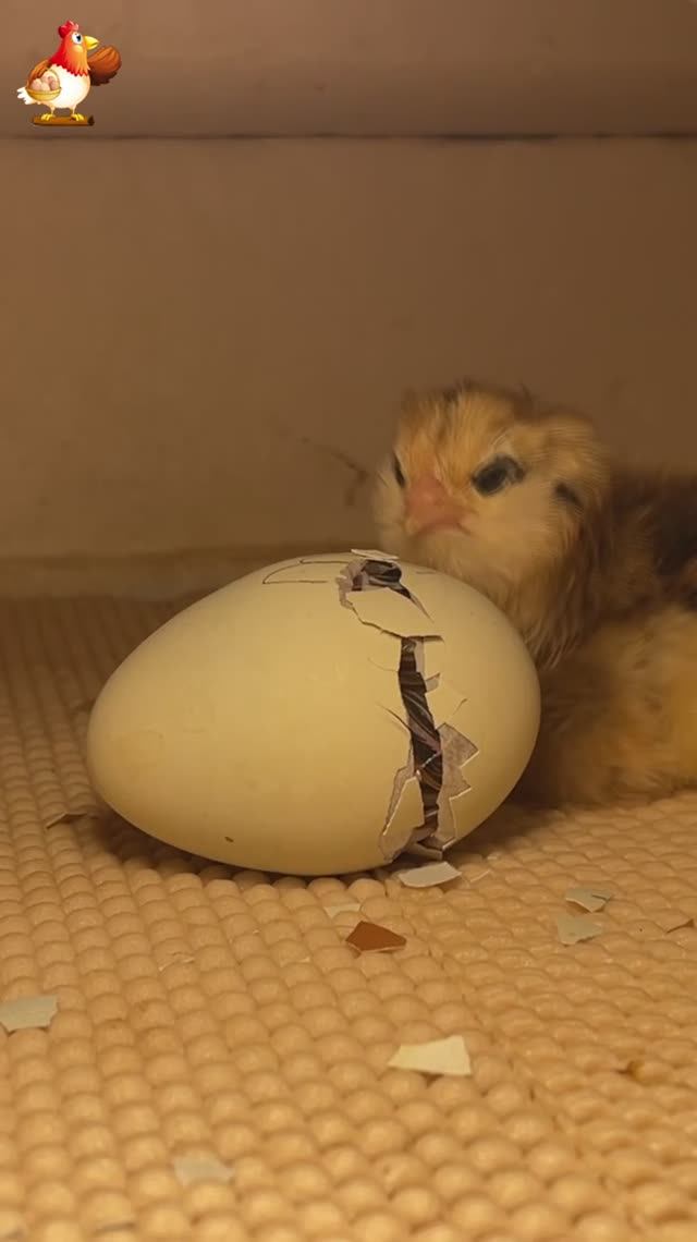 Рождение цыпленка за 1 минуту в инкубаторе вар.19