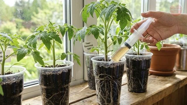 Это  — не просто жидкость а живительный эликсир для рассады перца и помидор! Внесите в апреле мае.