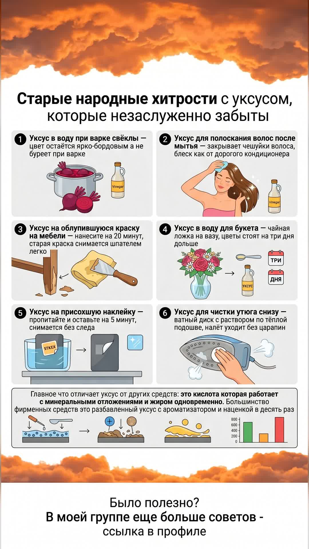 Незаслуженно забытые хитрости с уксусом