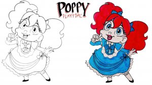 Как нарисовать Поппи из Poppy Playtime 🎨 Раскрашиваем вместе!