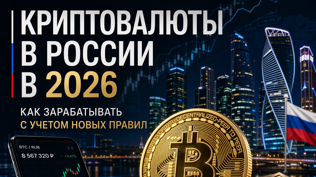 «Криптовалюты в России в 2026 году: как зарабатывать с учётом новых правил»